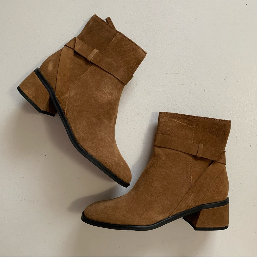 Dolce Vita Brown Leland Ankle Boots Booties Size 8.5 NEW WITHOUT BOX
